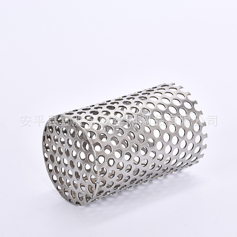 不锈钢冲孔滤筒管 厂家加工304圆孔圆筒 定做机械设备用筛网滤筒