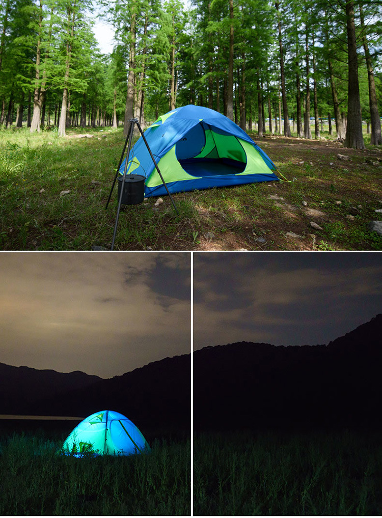 牧高笛新品【冷山3air升级版】露营防风防暴雨通风透气3人帐篷