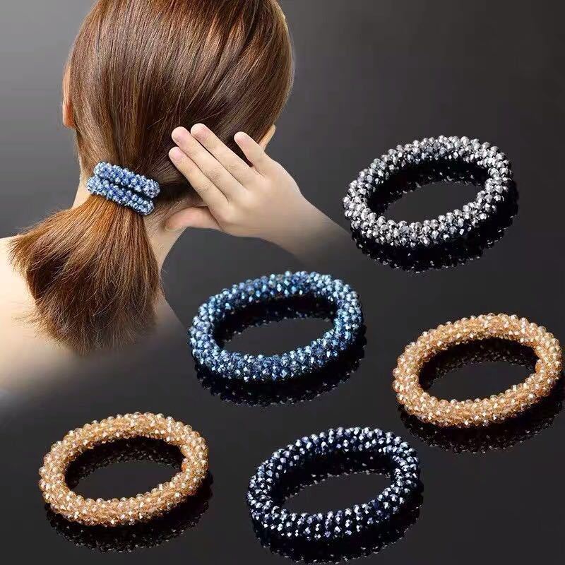 Fashion Crystal Bracelet Headband Travel Commemorative Handmade Bracelet Hair Accessories Bracelet Hair Ring Wholesale