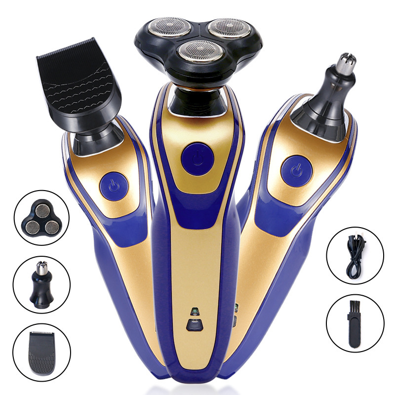 Baojun 5688 Multi-Function Electric Shaver Three in One Three Cutter Head Shaver Nose Hair Trimmer Blade Hair Clipper