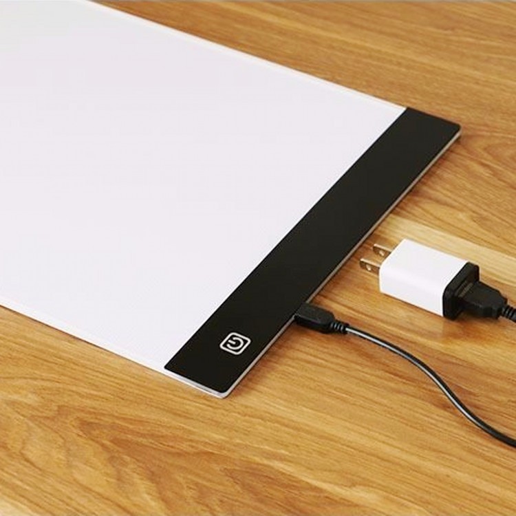 创意新款超薄便携三档调光a5拷贝台 led临摹透写板拷贝台投影