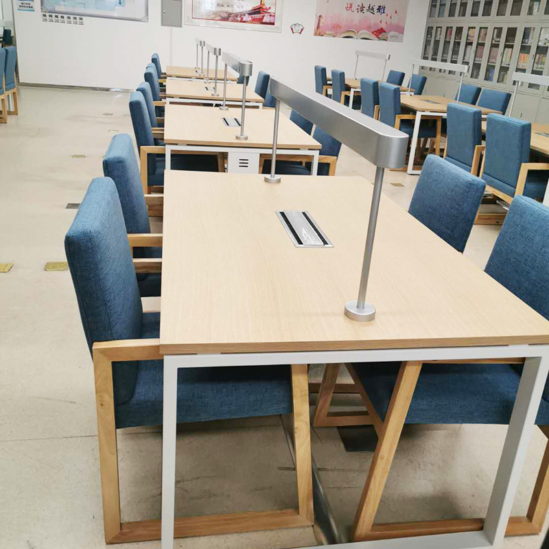 led阅读阅览灯双脚固定式办公桌照明灯具图书馆书桌用台灯1.5米长