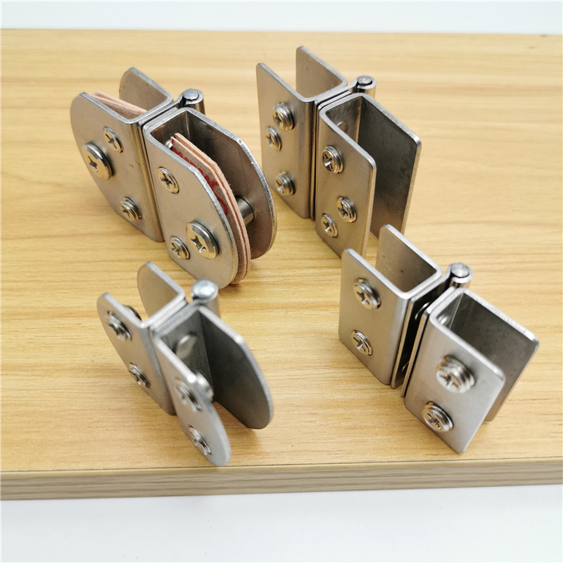 不锈钢180度铰链门窗合页展示柜门合页 玻璃门配件玻璃夹玻璃门铰