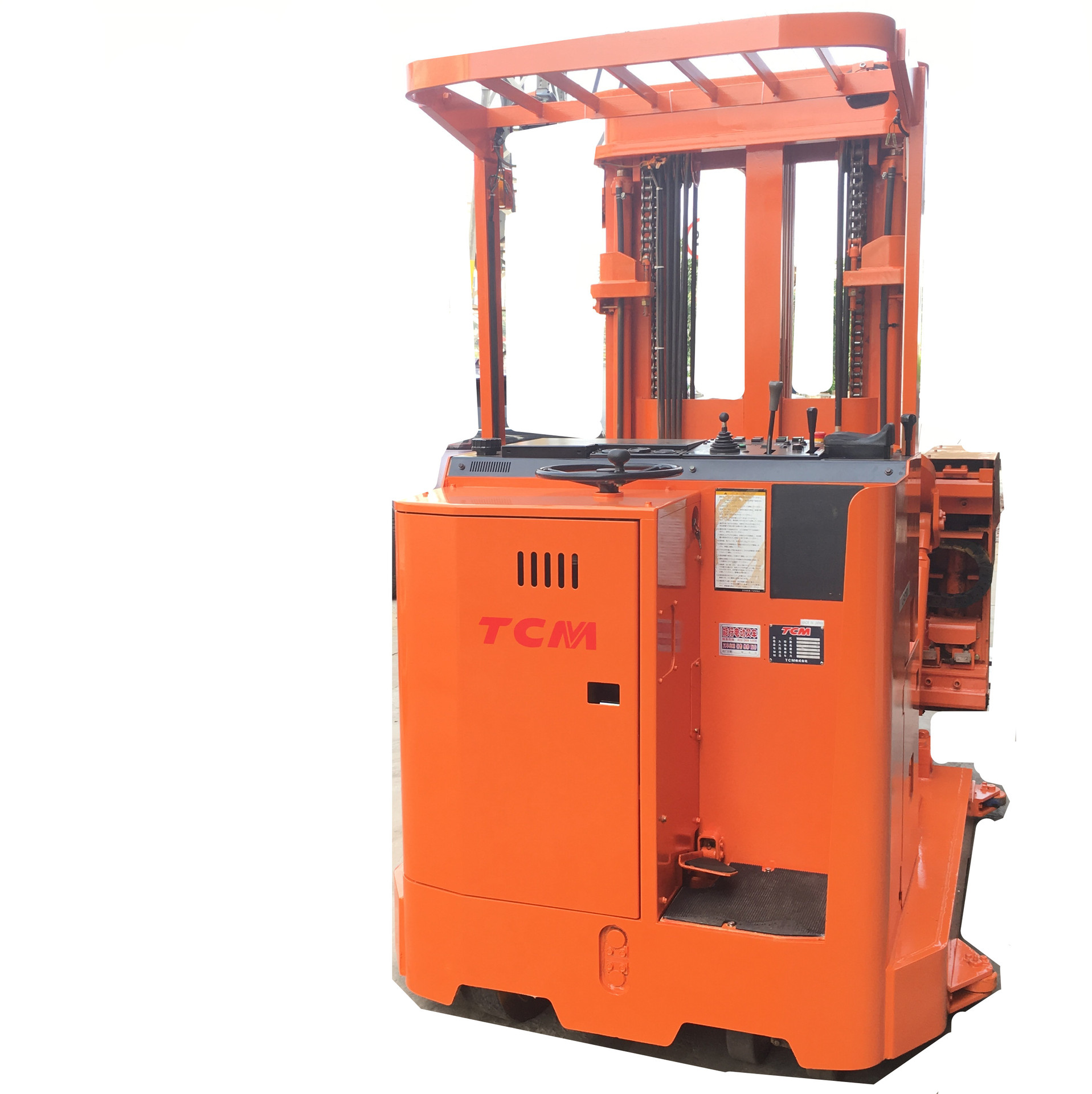 三节自由提升门架1吨tcm三向电动叉车窄通道窄巷道三向电动叉车