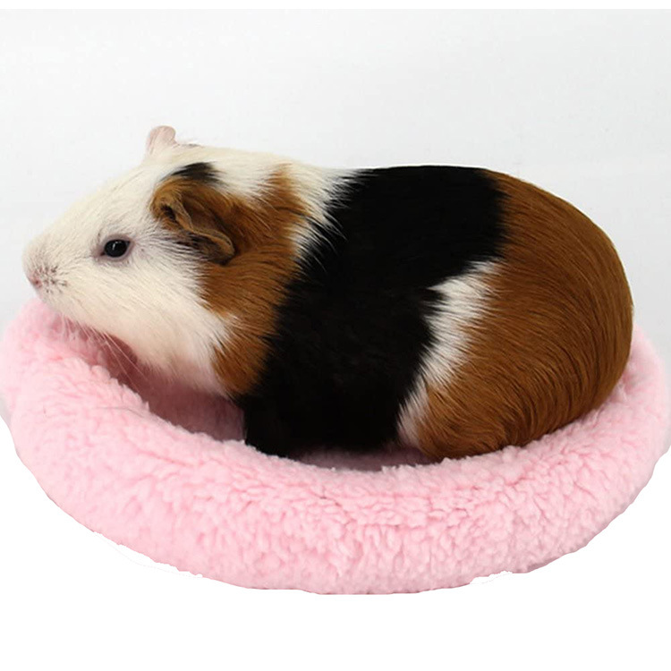 e134冬季保暖宠物窝毛绒圆形小动物窝仓鼠 松鼠宠物小窝