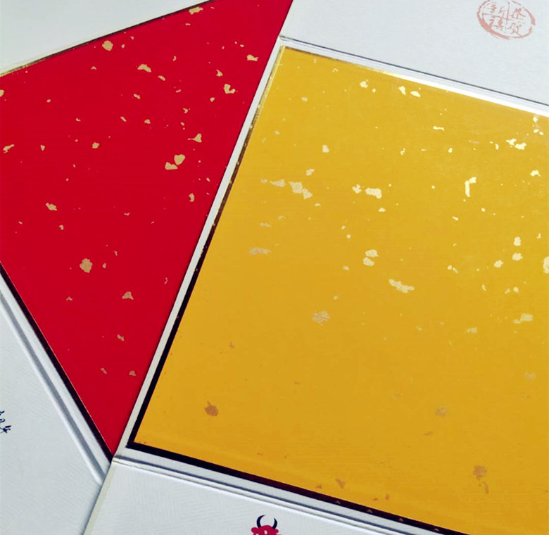 桂宇阁2021年辛丑年日历空白宣纸折叠卡纸挂历书法国画创作纸批发