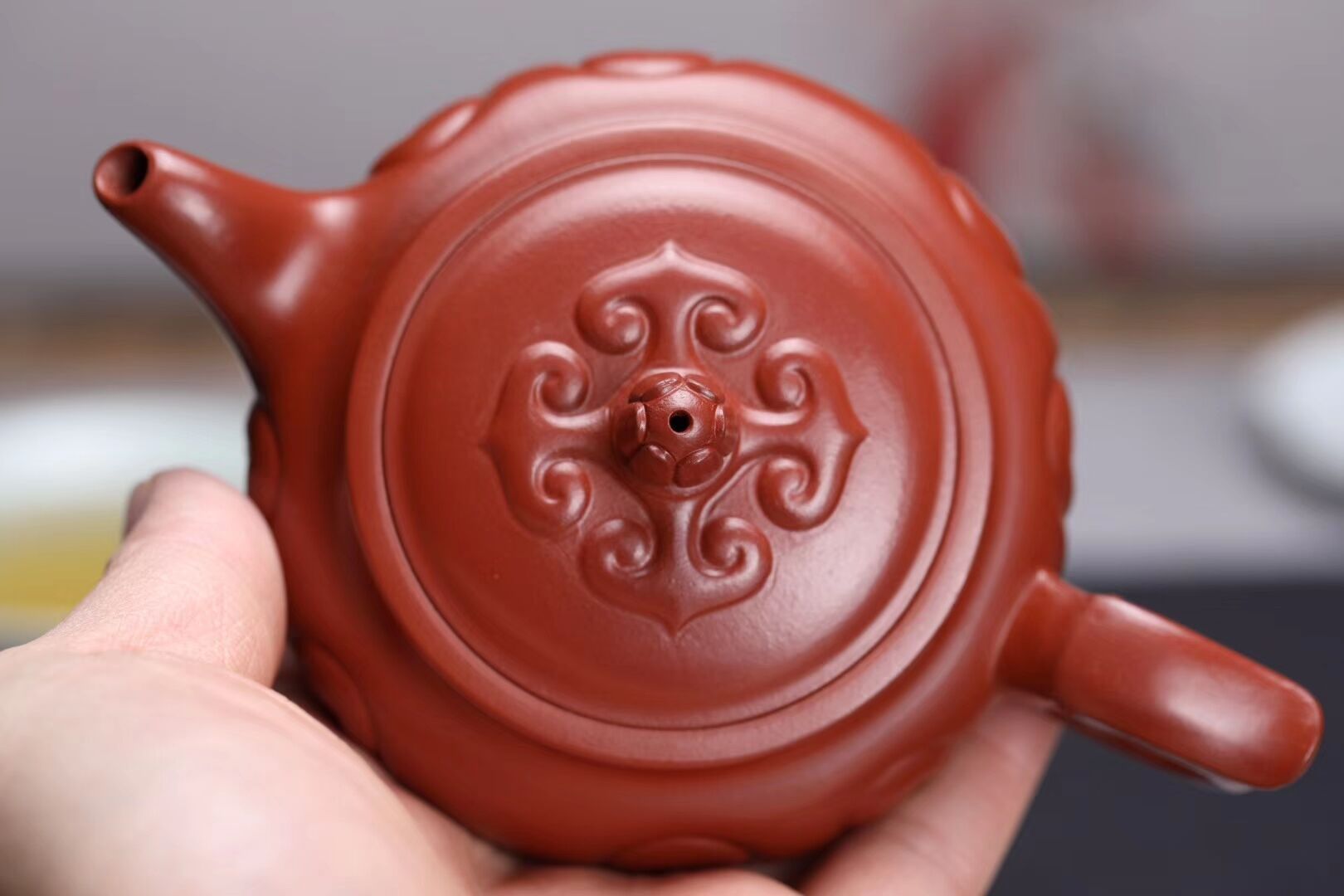 宜兴紫砂茶壶茶具名家正品全手工精品原矿优质大红袍飞天如意壶