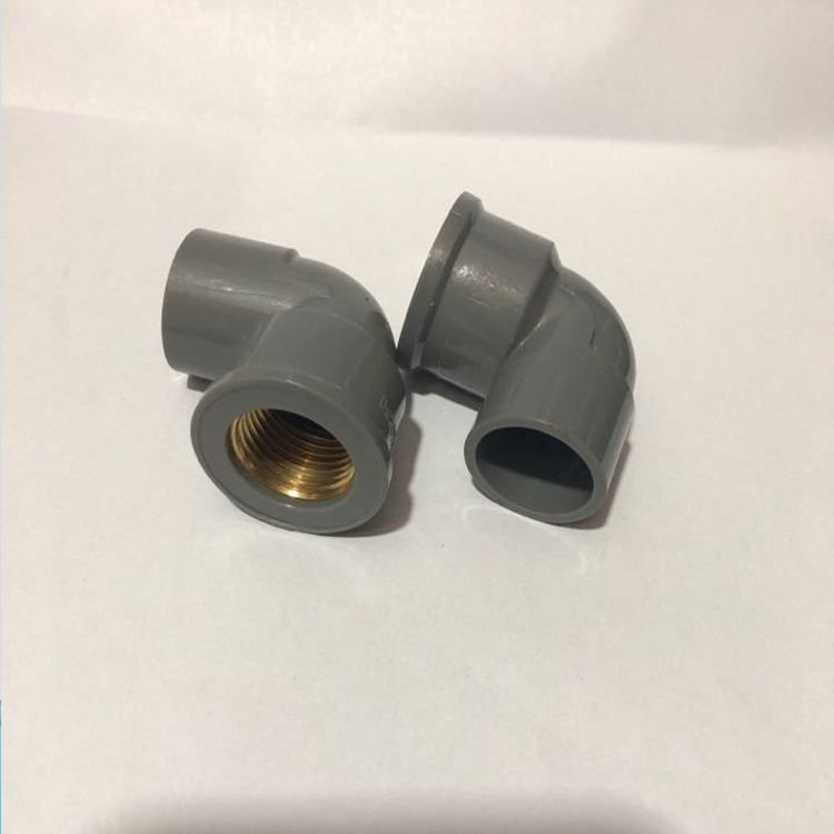 pvc pvc-u带铜内丝弯头 pvc铜内丝弯头upvc铜内牙弯头 内螺纹弯头
