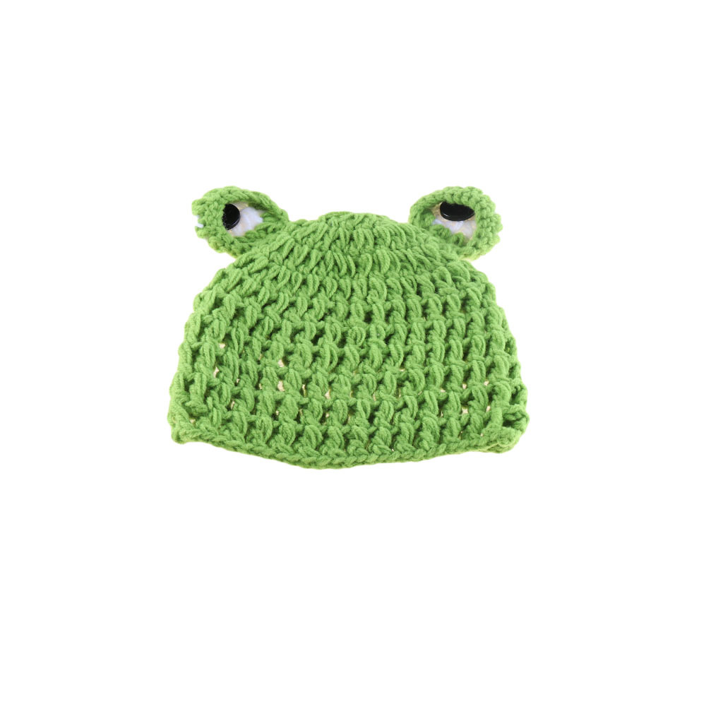 春夏青蛙荷叶造型儿童手工帽婴儿摄影道具宝宝艺术照衣服定可制