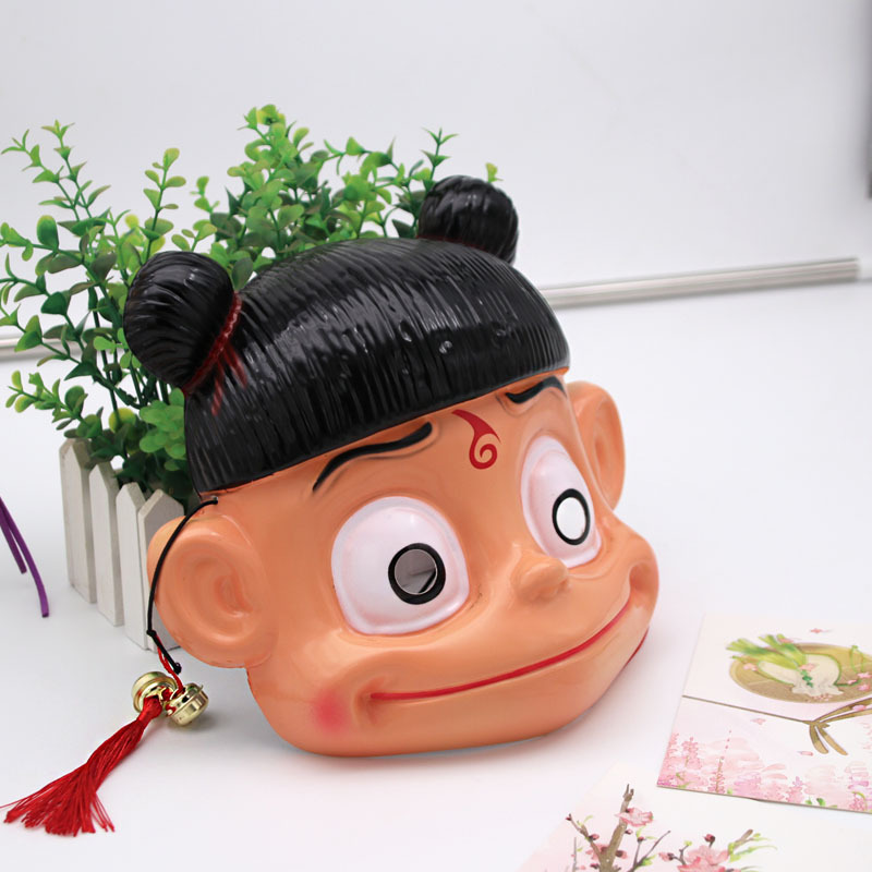 儿童面具哪吒之魔童降世 哪吒玩具色扮演周边地摊货源