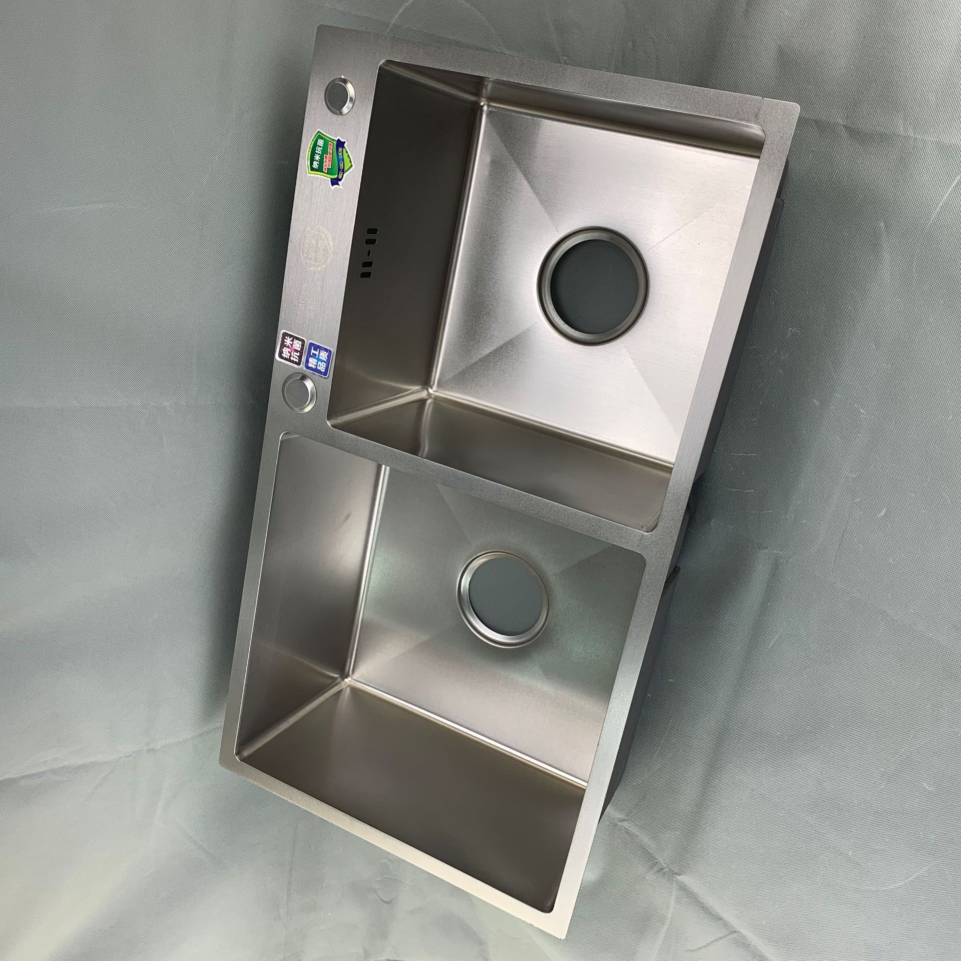 加厚家用厨房手工盆洗菜盆洗碗池双槽够昂长批发工地商用