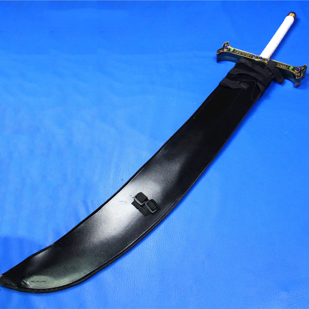动漫周边海贼王米霍克鹰眼夜黑刀osplay武器道具大刀木制未开刃