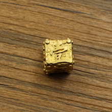 匠艺瑧品 汉字骰子色子设计 黄铜创意礼品指尖玩具国潮麻将