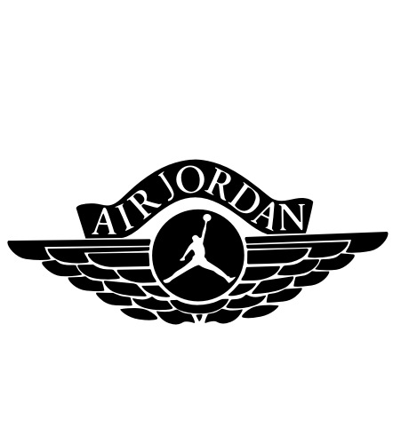 篮球翅膀logo图案创意精雕墙贴艺术家居墙贴画