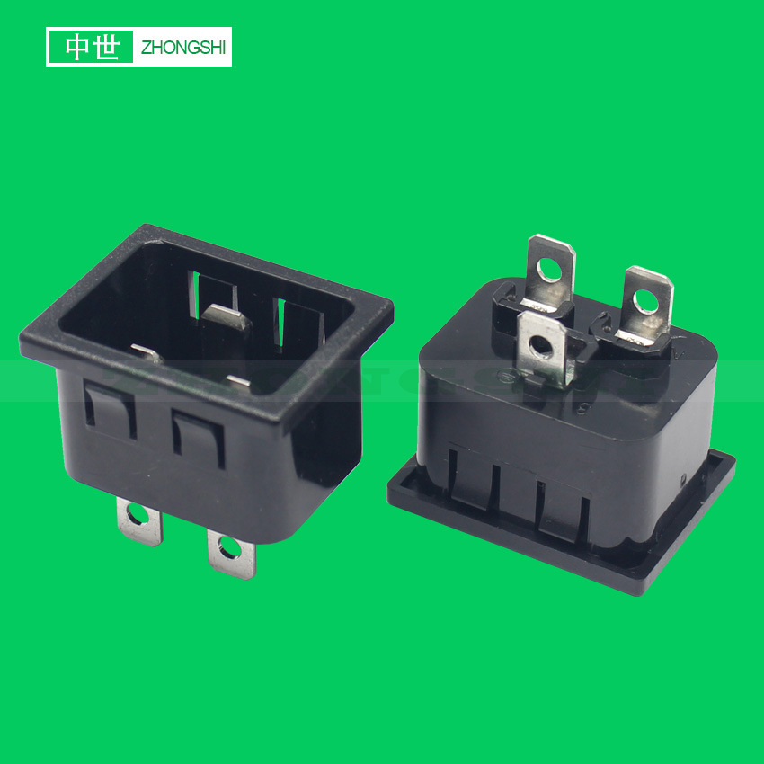 现货c20公座 大电流20a pdu机柜ups电源用 品字型座子 c19母座