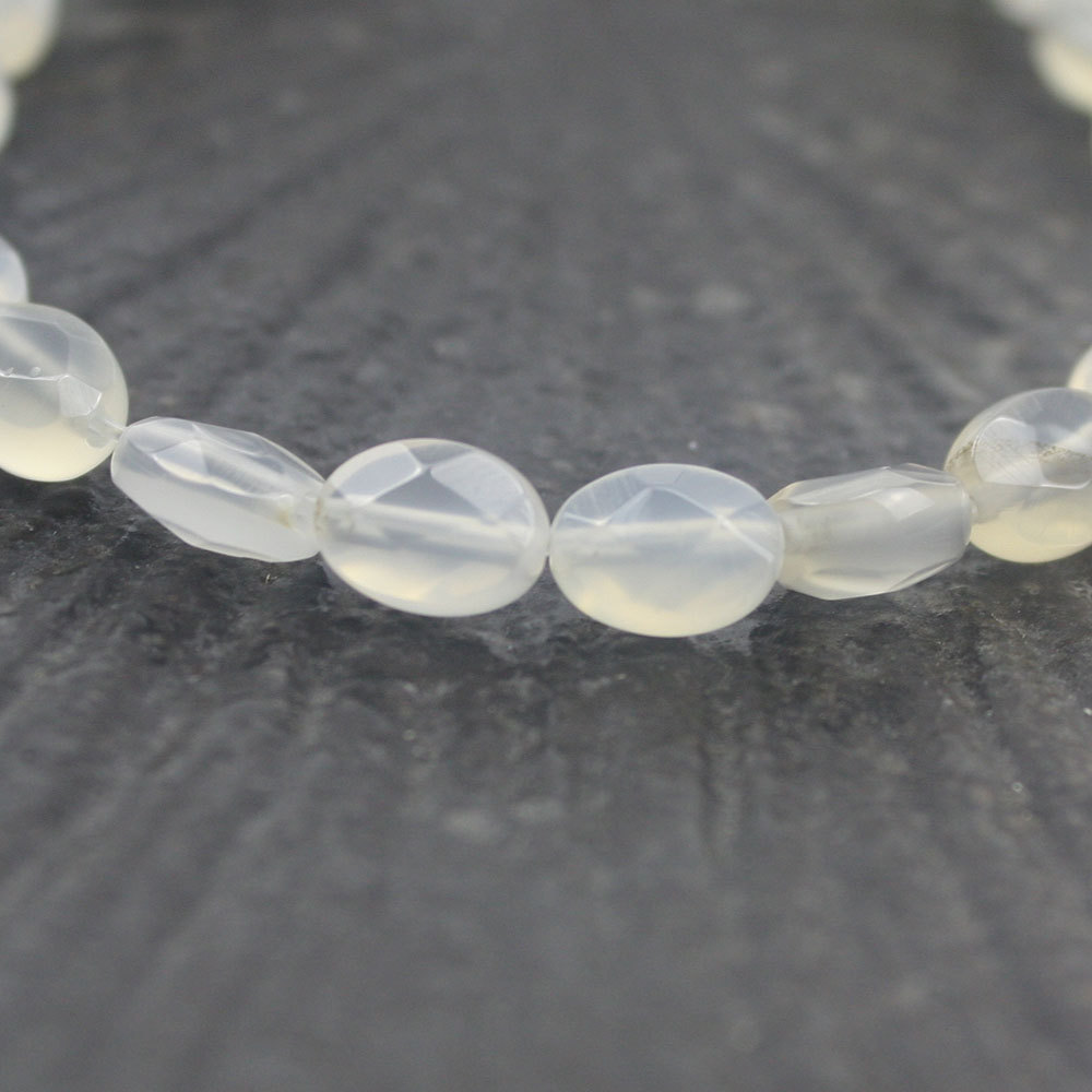 天然白玛瑙黄玉石蛋形圆扁片米珠爱心六边形切面散珠diy饰品配件