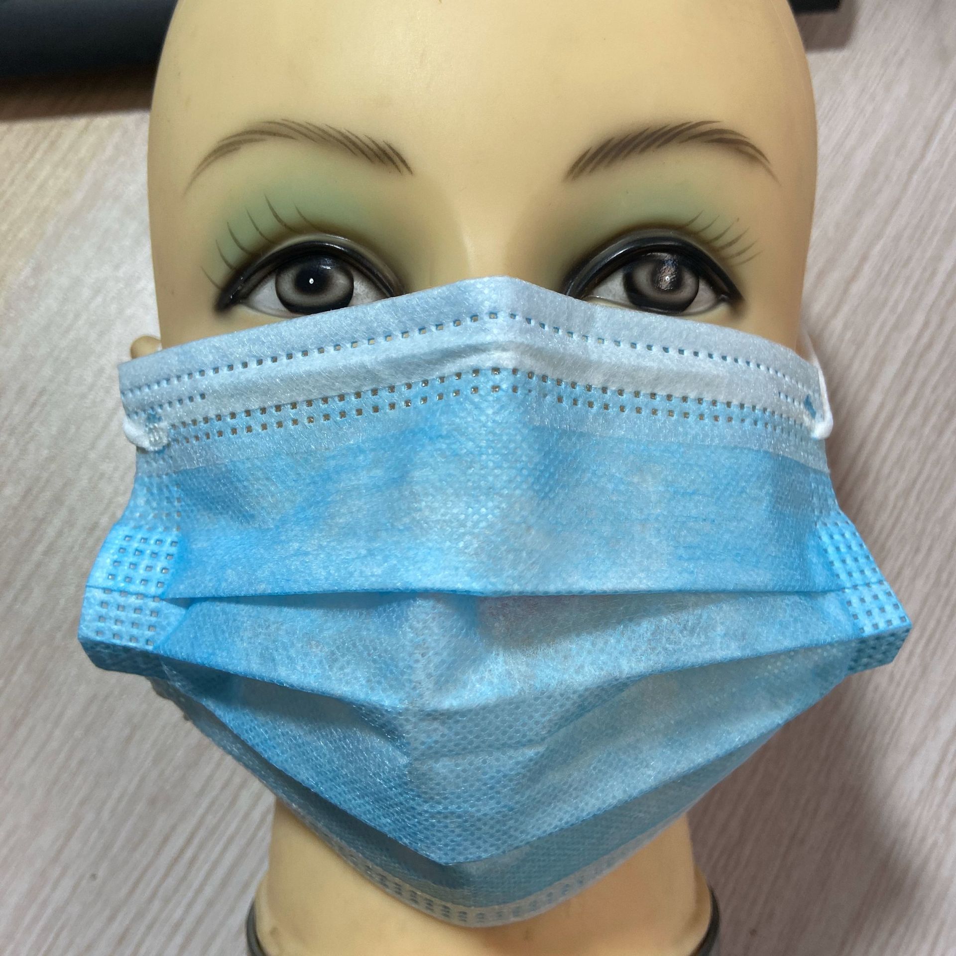 一次性口罩手续齐全民用三层含熔喷布10个50个装防尘口罩源头工厂