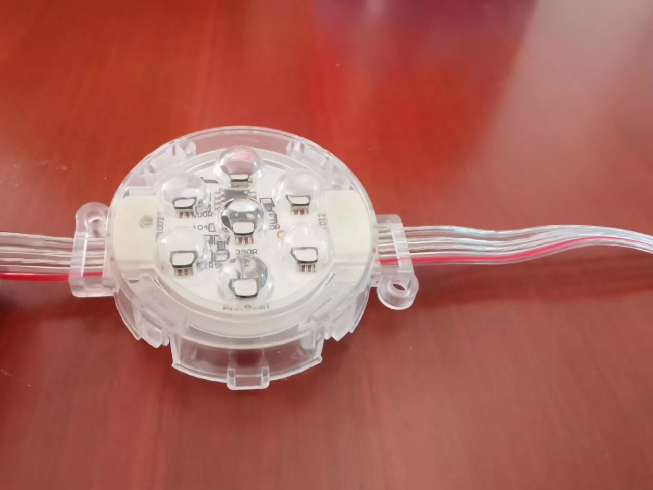 led5公分点光源户外跑马夜景单色全彩轮廓亮化门头招牌装饰灯24v