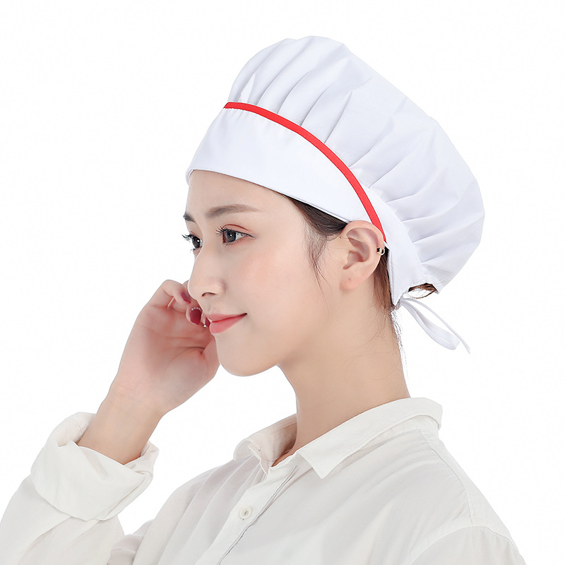 轩之新厨房帽子女家用做饭炒菜防油烟防掉头发包头纯棉厨师帽食品