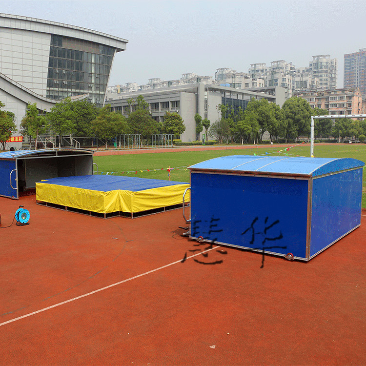 移动式背跃式跳高海绵包 海绵防护棚田径场地海绵垫防护棚遮雨棚