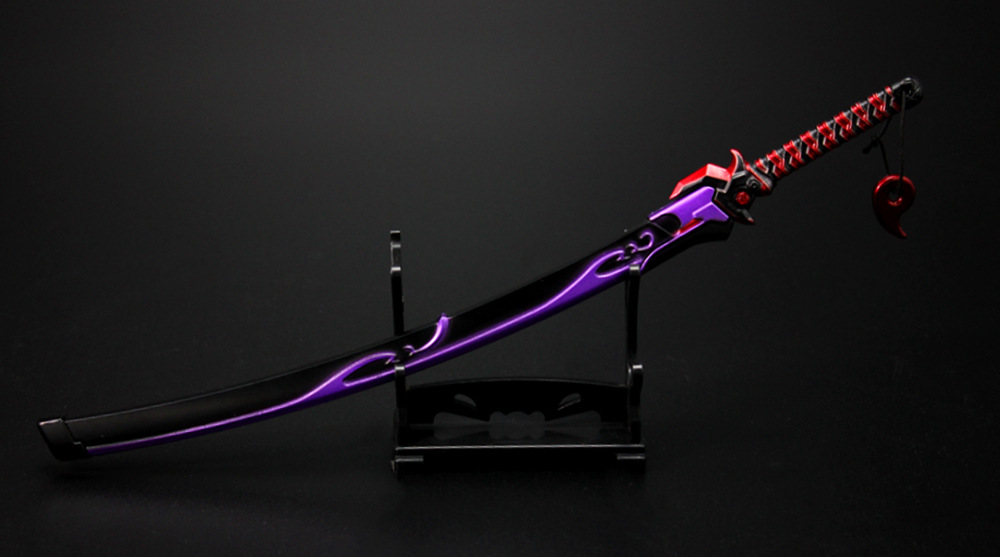 守望 源氏龙邪鬼长刀 带刀鞘合金模型玩具25cm