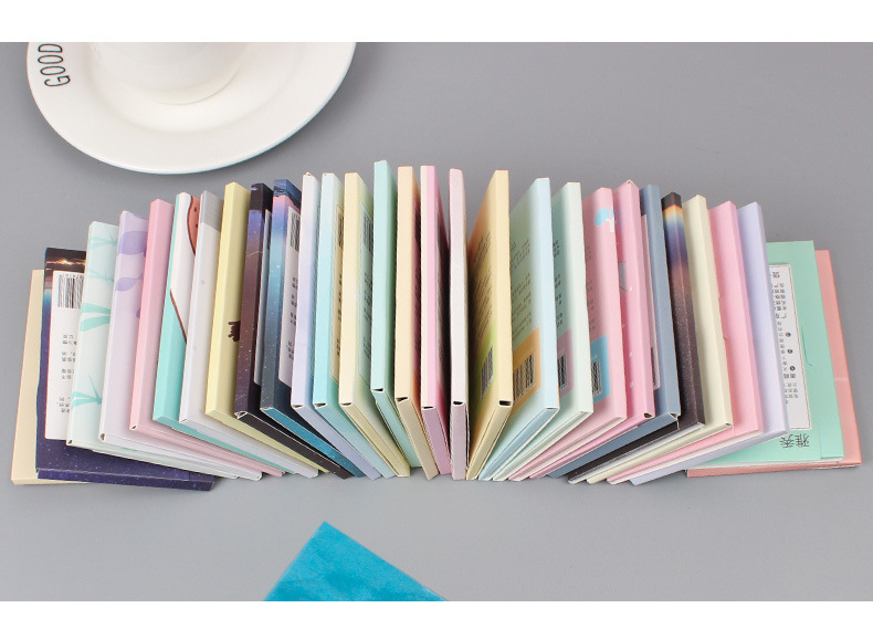 吸油面纸控油男女鼻子面部天然吸油补妆50片便携去油纸巾卡通包装