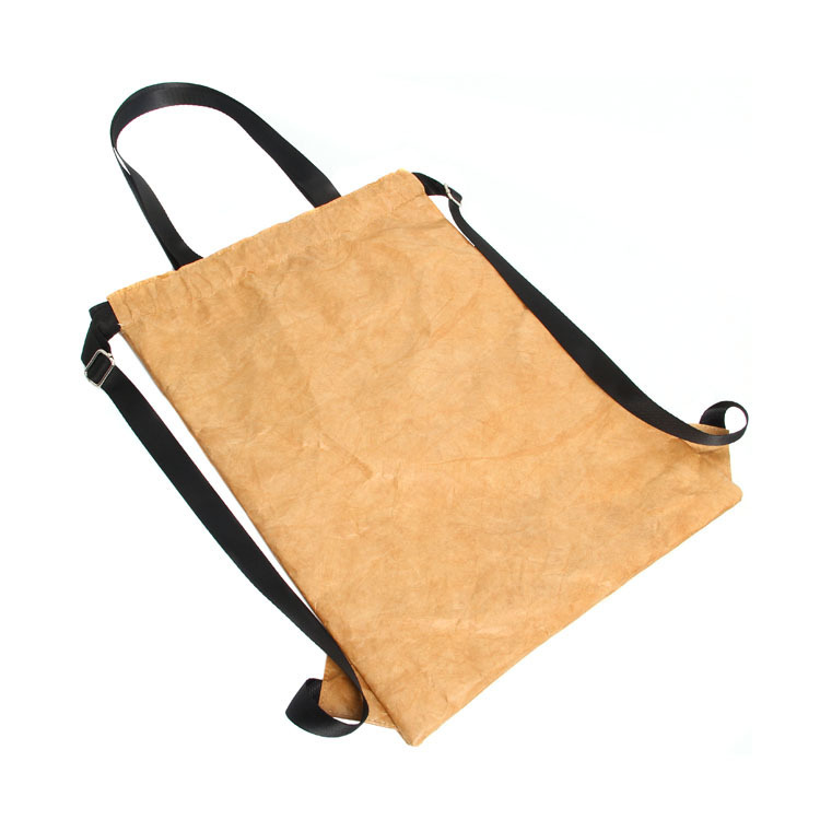 厂家直供 简约耐用杜邦纸运动背包 可水洗杜邦纸手提抽绳袋定制