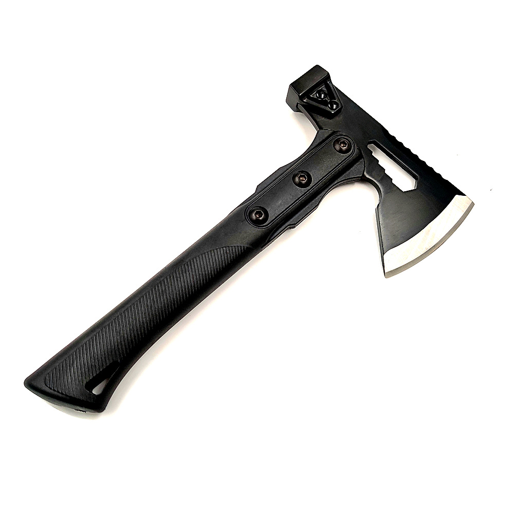 厂家直销户外多用途斧头短柄野外求生开山伐木斧破拆消防安全斧头