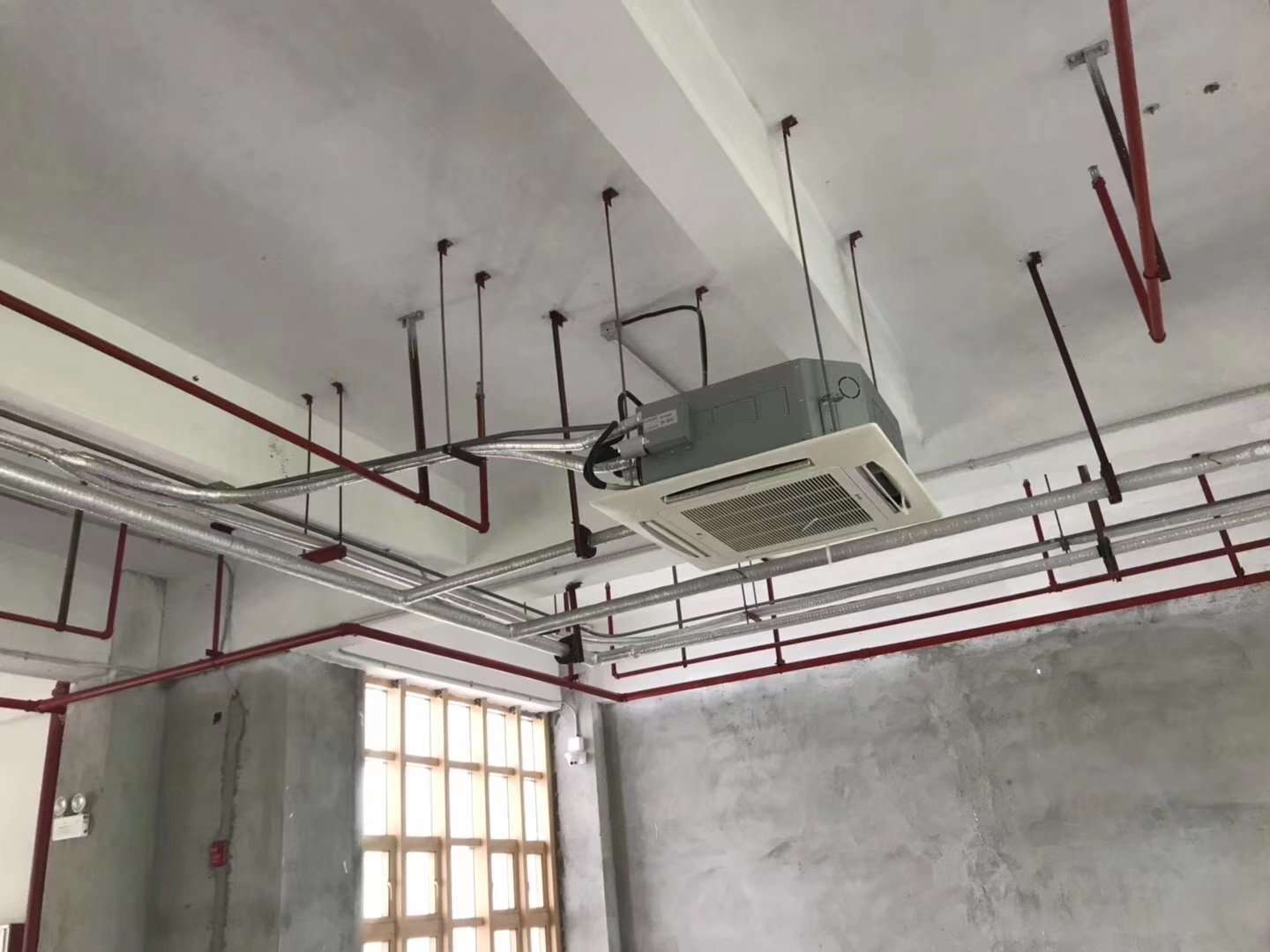 嵌入吊顶天花型卡式风机盘管冷暖两用水空调酒店饭店商用