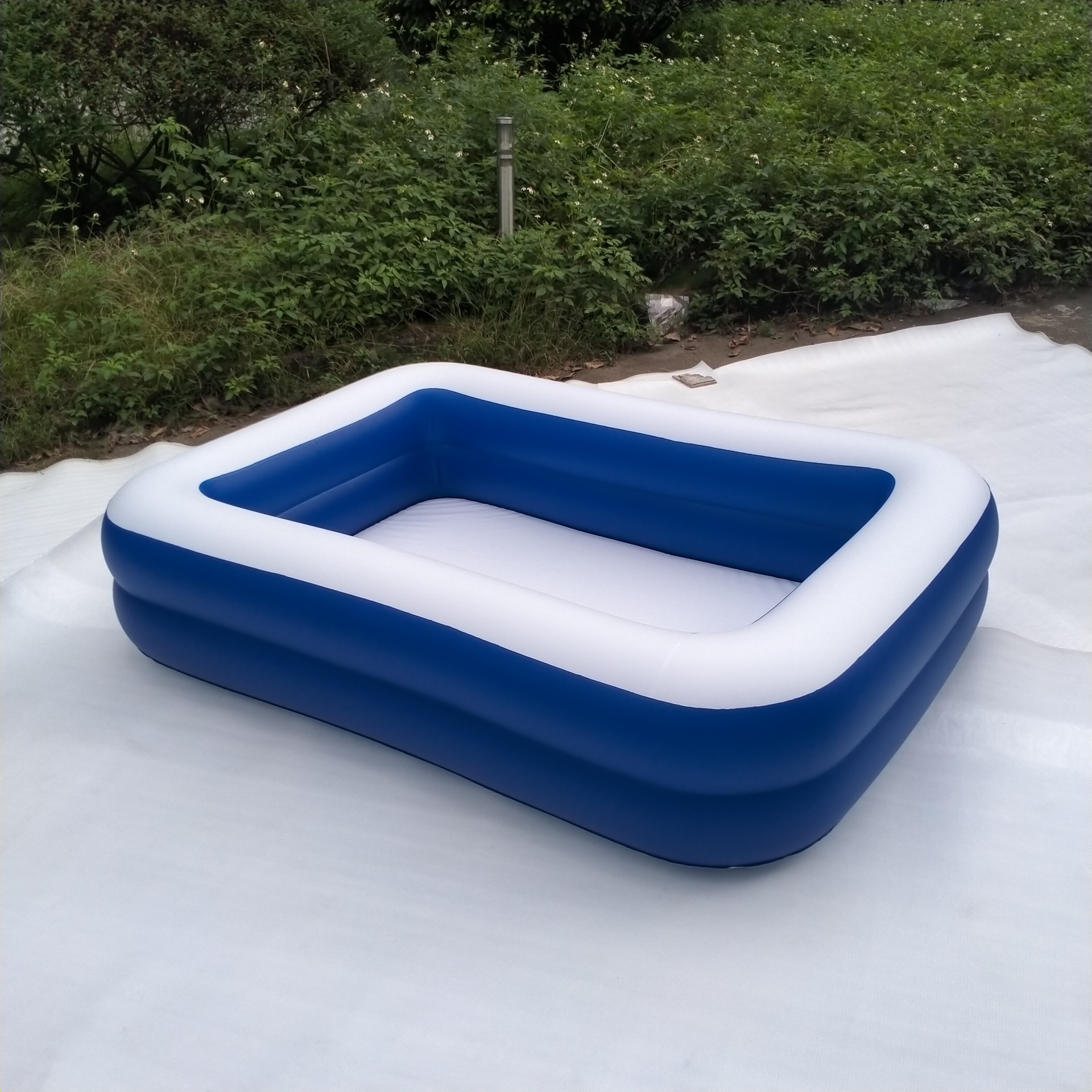 印花充气三层游泳池 儿童pvc水池3米游泳池305cm充气水池