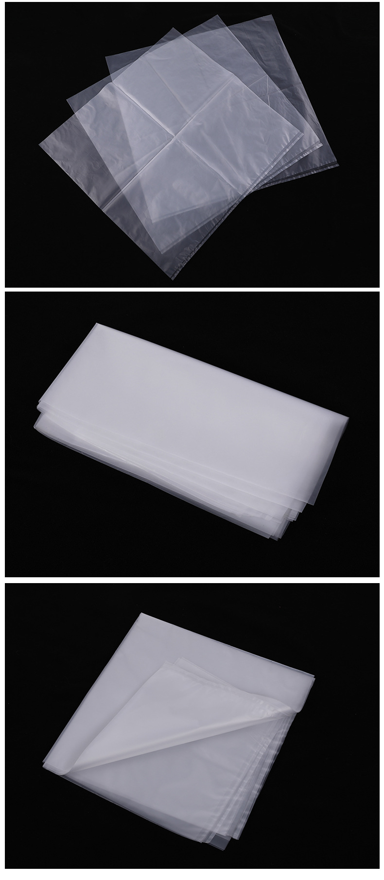 厂家批发抗拉伸加厚内衬袋 透明有机硅胶袋 加工定制hdpe平底袋