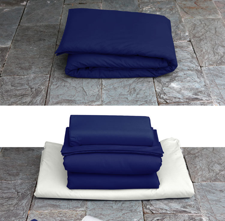 批发19新式消防定型被火焰蓝成型棉被蓝色豆腐块热熔被子棉被厂