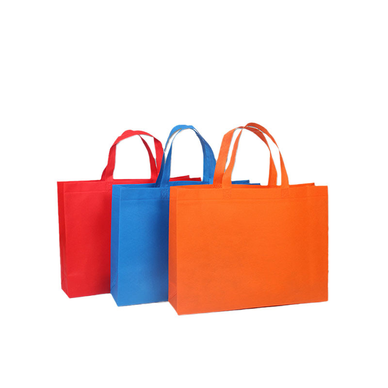 Spot Non-Woven Bag Hot Pressing Non-Woven Bag Wholesale Folding Shopping Bag Printed Logo Color Film