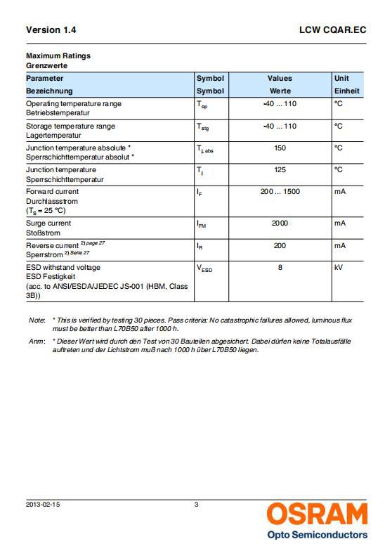 osram欧司朗3030大功率灯珠luw cqar加透镜1-5w led灯珠