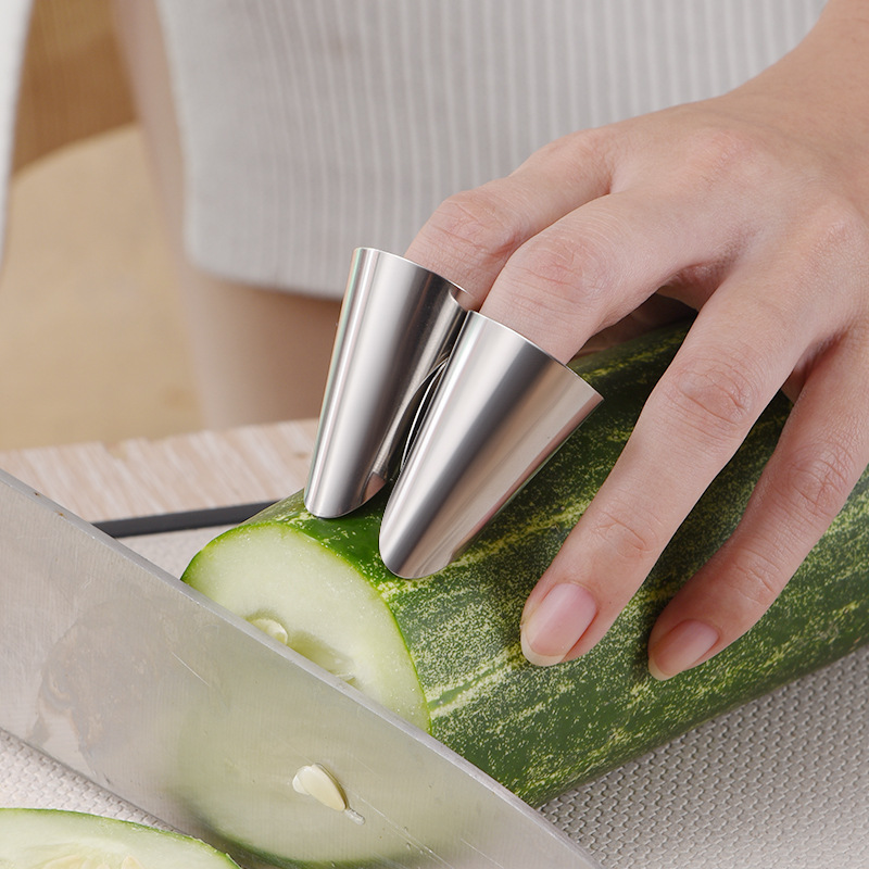 剥毛豆用具304不锈钢指套切菜护指器开心果剥壳工具防切手护指器