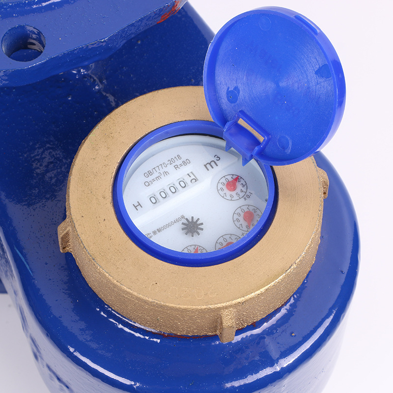 dn100立式全铁法兰水表 指针字轮组合式水表 民用水表批发