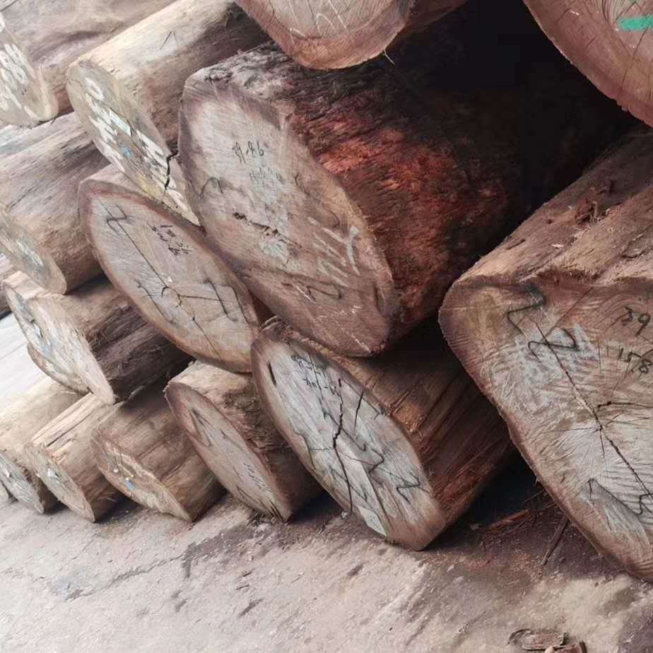 红坚木原木板材可加工规格料张家港广润木业一手货源