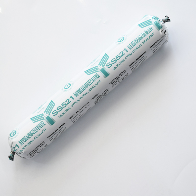 广州白云ss521硅酮结构胶 玻璃幕墙铝板结构密封胶幕墙胶500ml