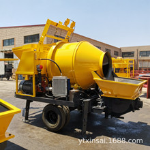 搅拌泵送一体机 40混凝土搅拌输送一体机 HBJ40搅拌拖泵 天泵