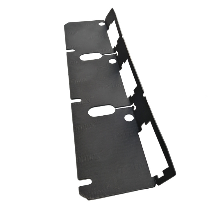 formex绝缘片黑色白色绝缘片折弯压痕挖空背胶绝缘片加工定制成型