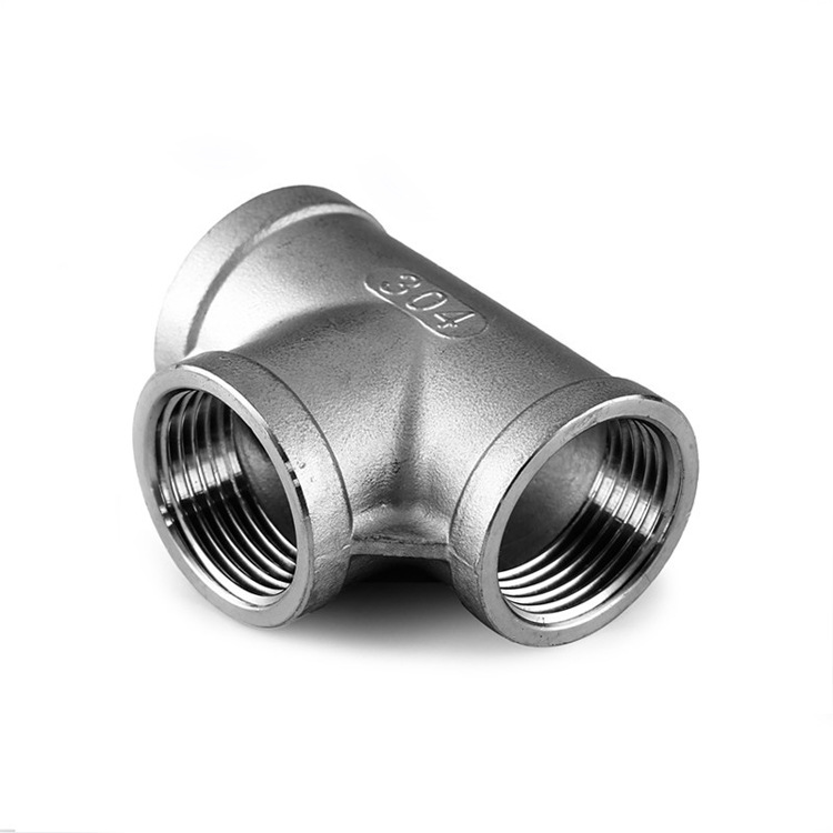 304不锈钢内丝三通螺纹三通不锈钢管件丝扣 三通内牙三通水管接头
