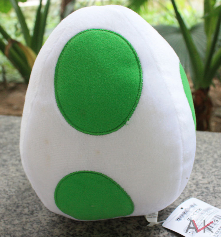 20cm 大号 玛丽 马里奥 白色 恐龙蛋 耀西龙蛋 毛绒玩具 玩偶