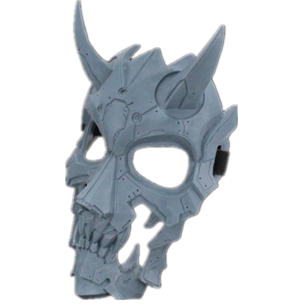 万圣节新品二次元装扮cos机械狼人面具树脂面罩恐怖道具派对mask