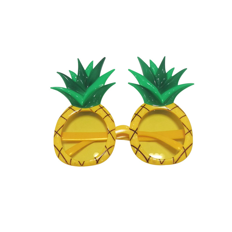 卡通个性菠萝眼镜舞会派对水果造型菠萝眼镜party塑料眼镜
