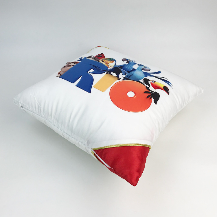 热转印抱枕可印双面真人来图定做照片抱枕套情侣靠枕头靠垫对角枕