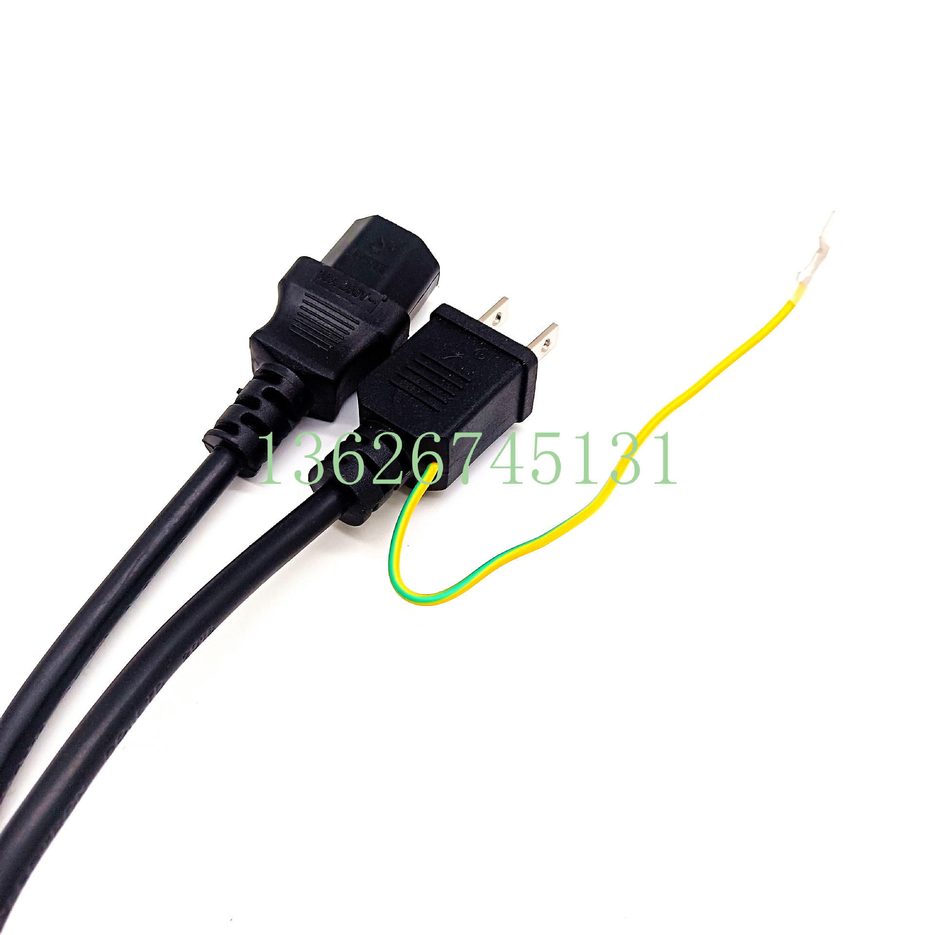 供应 日本电源线插头 三芯日本插头电源线 日本电源线插头带地线