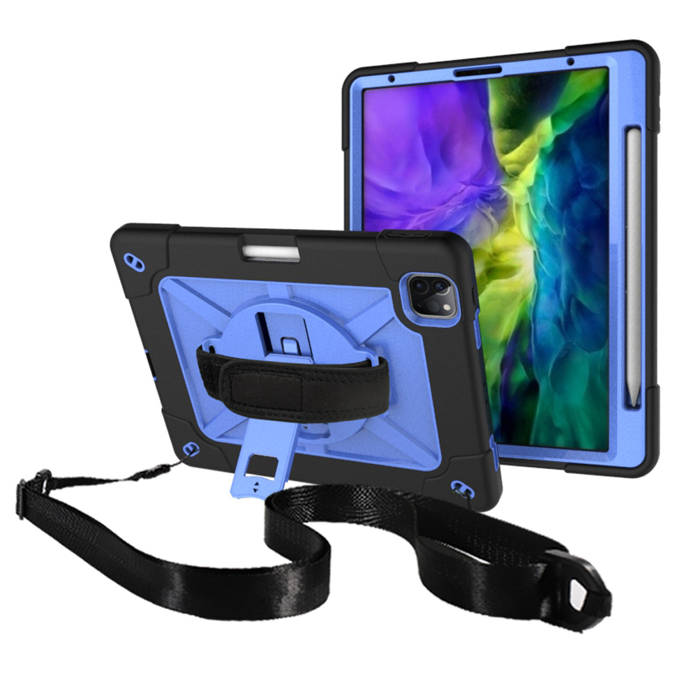 360度旋转大支架ipad pro 11平板保护套2020款ipad硅胶防摔背带款