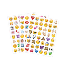 创意苹果表情包粘贴纸Emoji表情手账不干胶贴纸贴纸卡通人物贴