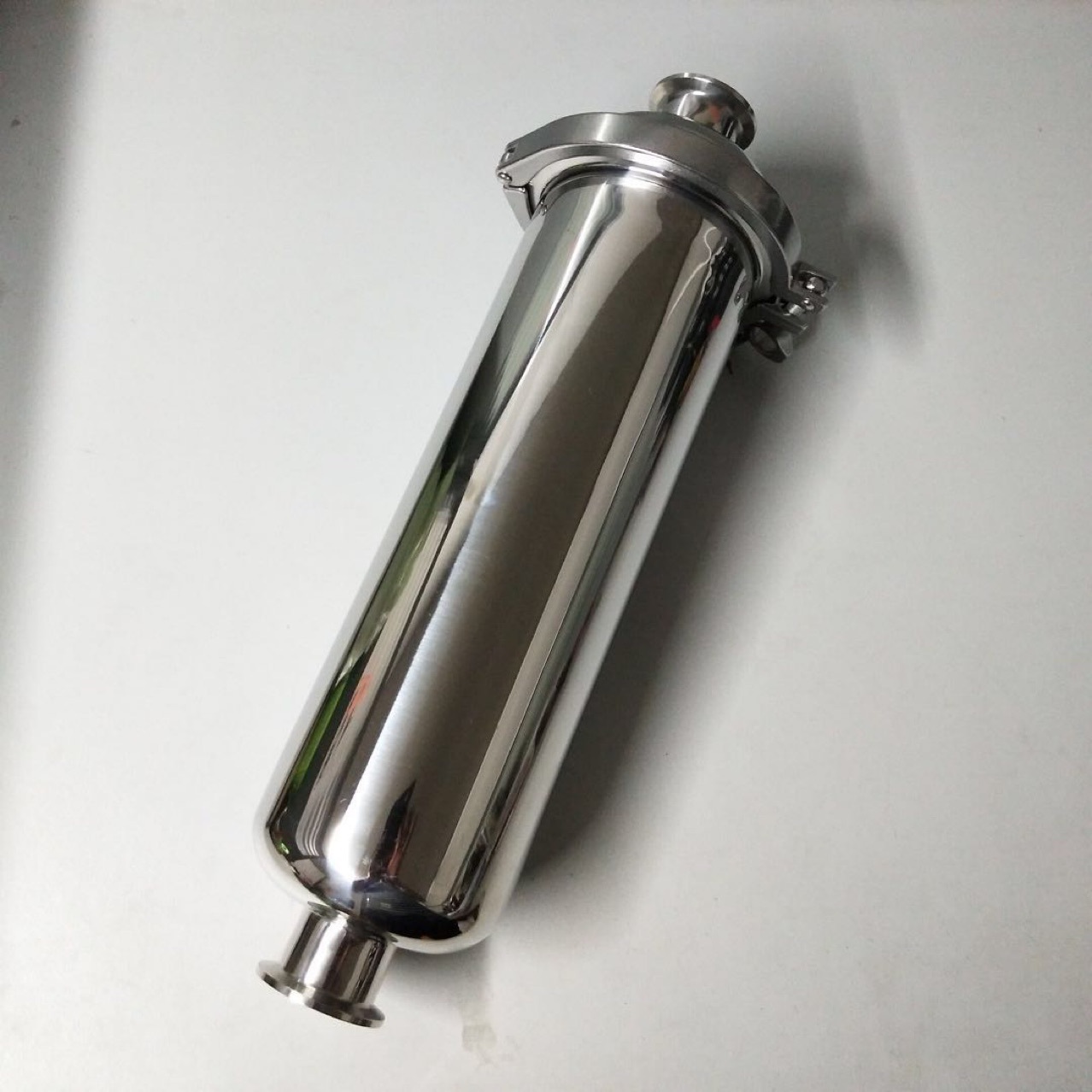 304不锈钢直通式快装卫生级过滤器10英寸食品管道过滤器