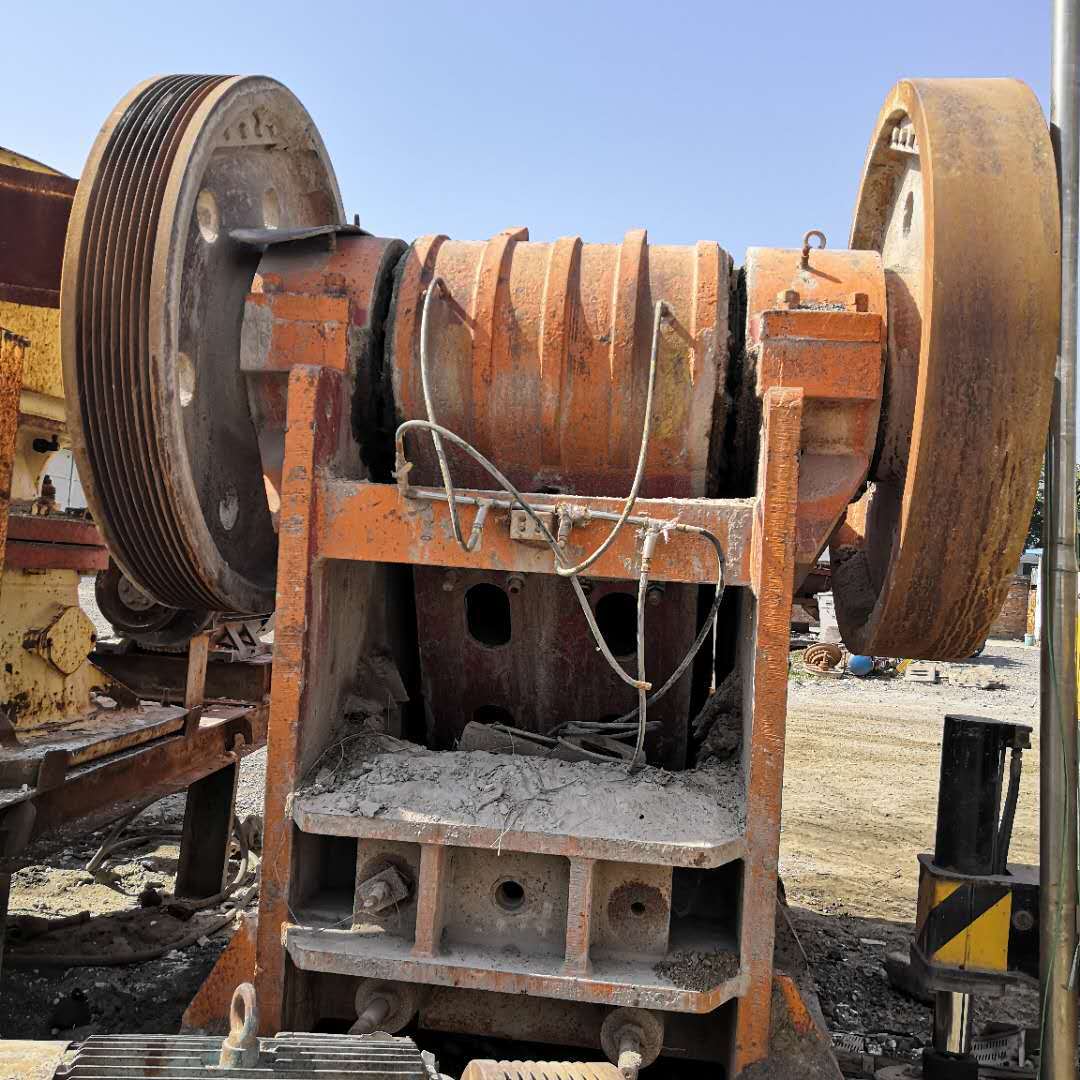 供应二手上海建设路桥750颚式破碎机 时产250吨石料生产线鄂破机